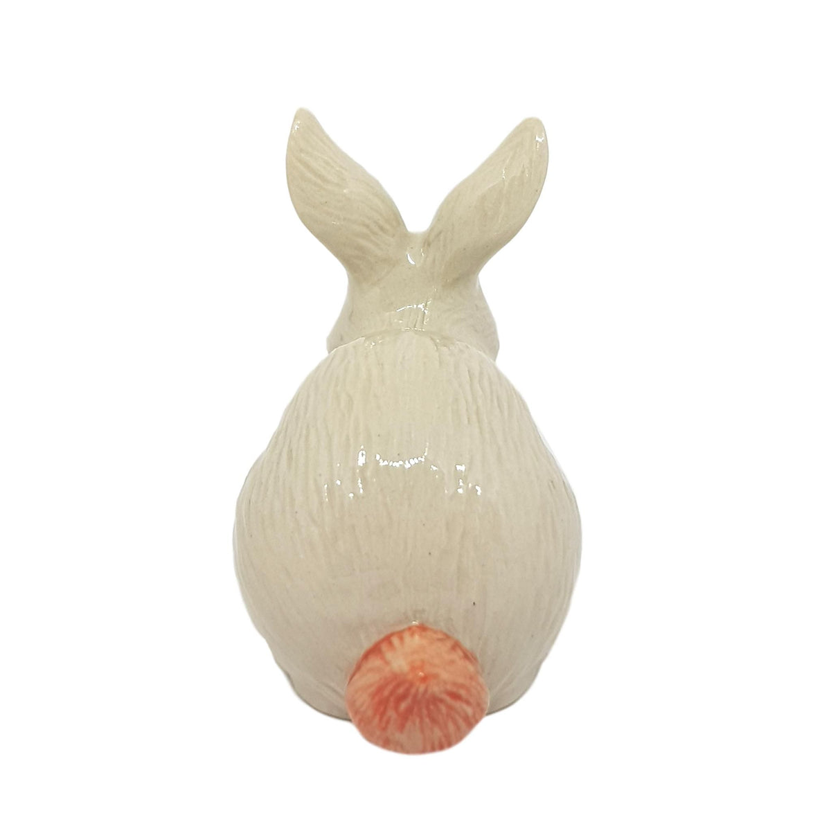 Miniature Porcelain White Rabbit Figurine