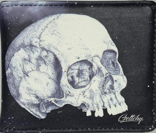 AGED SKULL MENS WALLET (RFID PROTECTED)