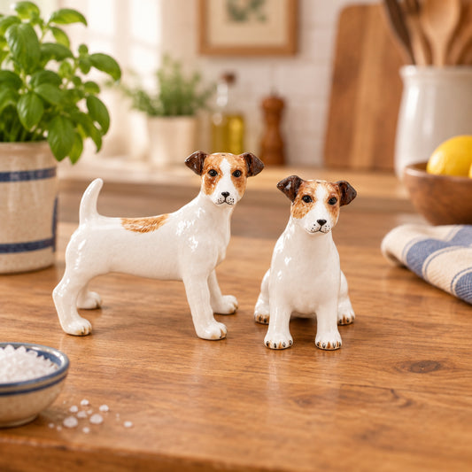 Jack Russell Dog Salt & Pepper Shakers