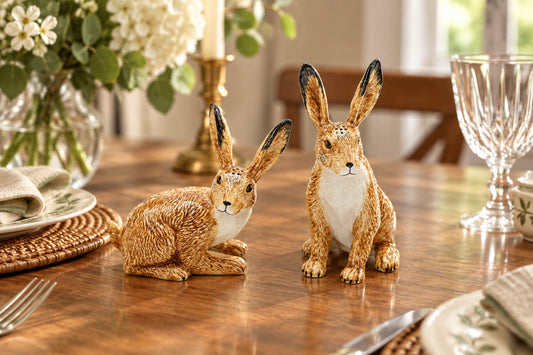 Hare Rabbit Salt & Pepper Shakers