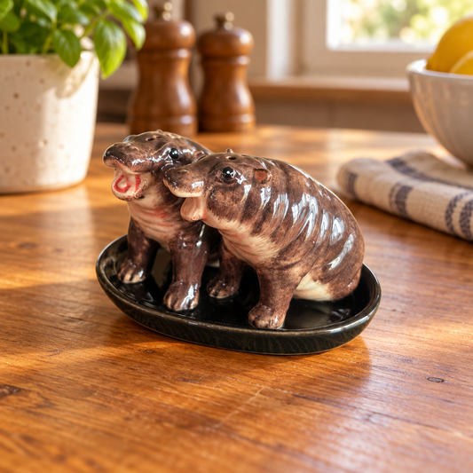 Baby Hippo Salt & Pepper Shakers