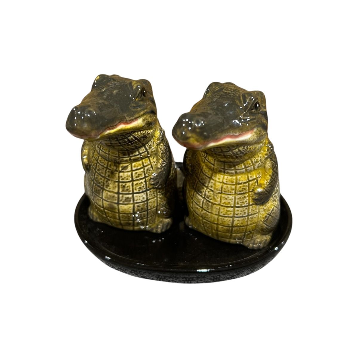 Crocodile Figurine Salt & Pepper Shakers