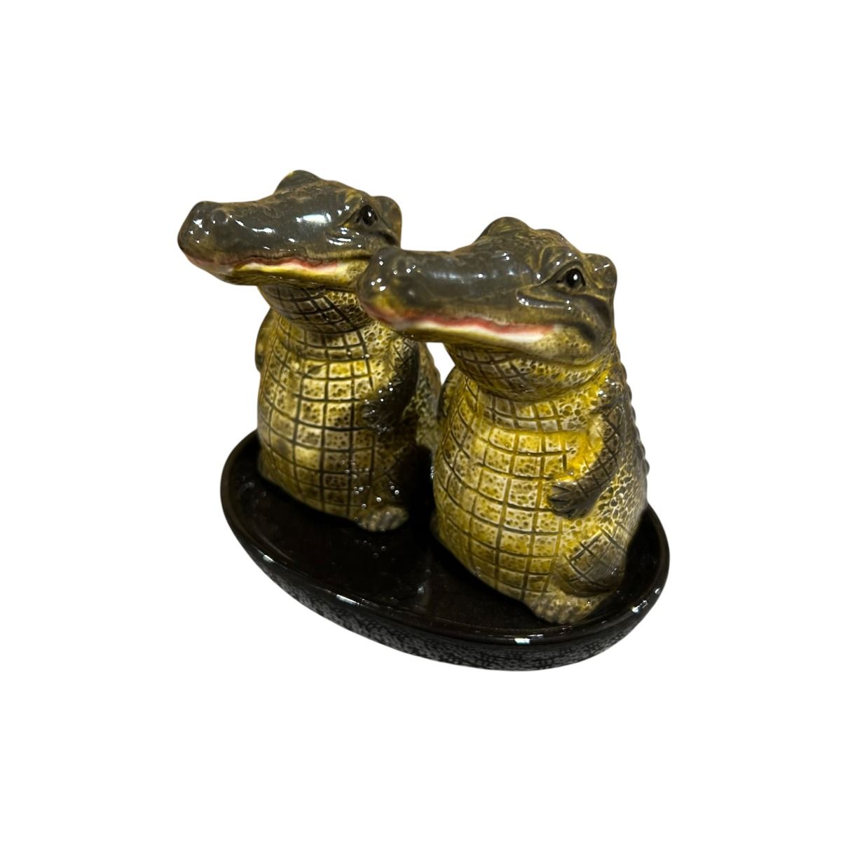 Crocodile Figurine Salt & Pepper Shakers