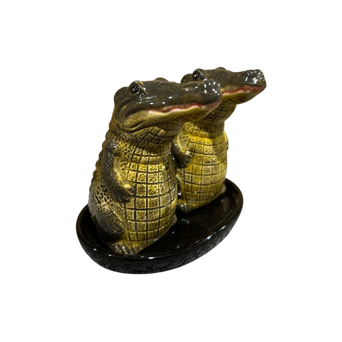 Crocodile Figurine Salt & Pepper Shakers