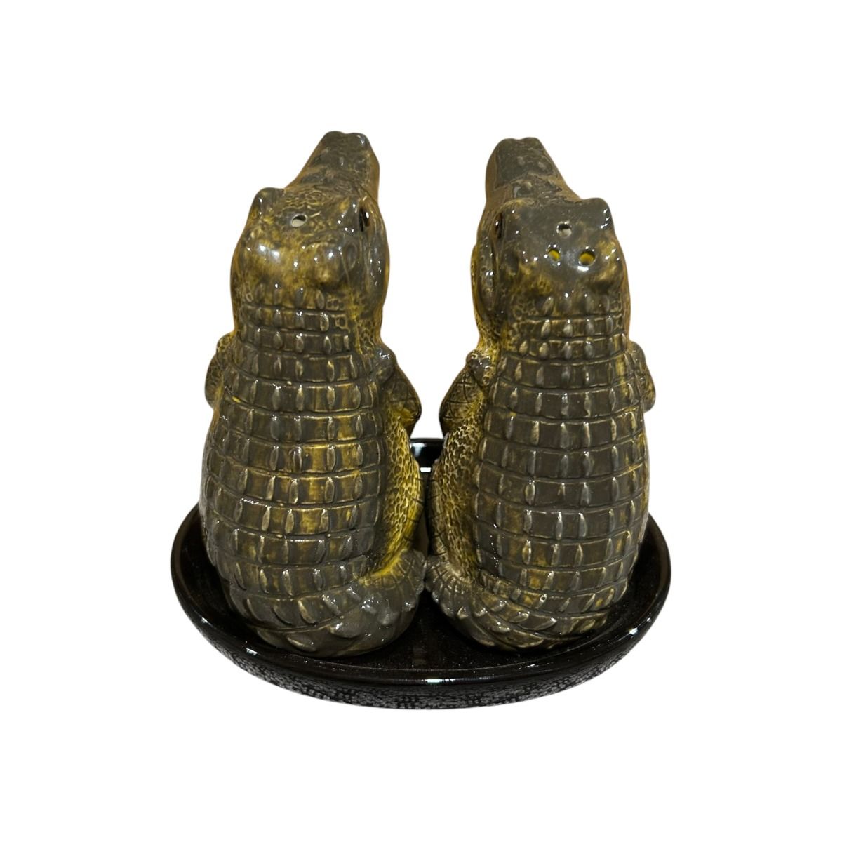 Crocodile Figurine Salt & Pepper Shakers