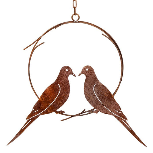 Doves In Rusty Wreath Ring