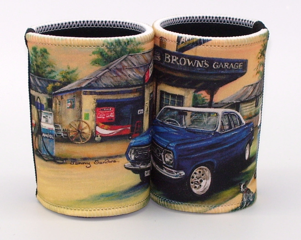 HR Holden BLUE Classic Car Stubby Holder