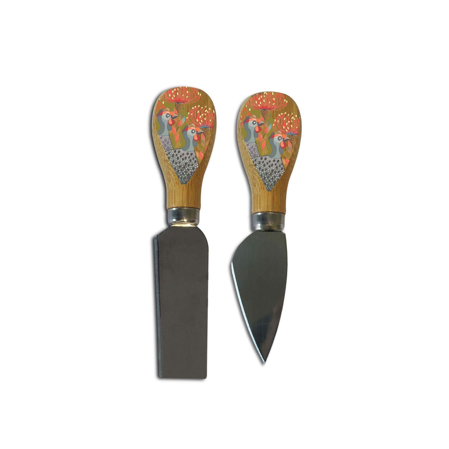 Cheese Knives Set of 2 - Grey Guineas