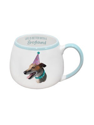 Greyhound Painted Pet Dog Mug