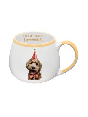 Labradoodle Painted Pet Dog Mug