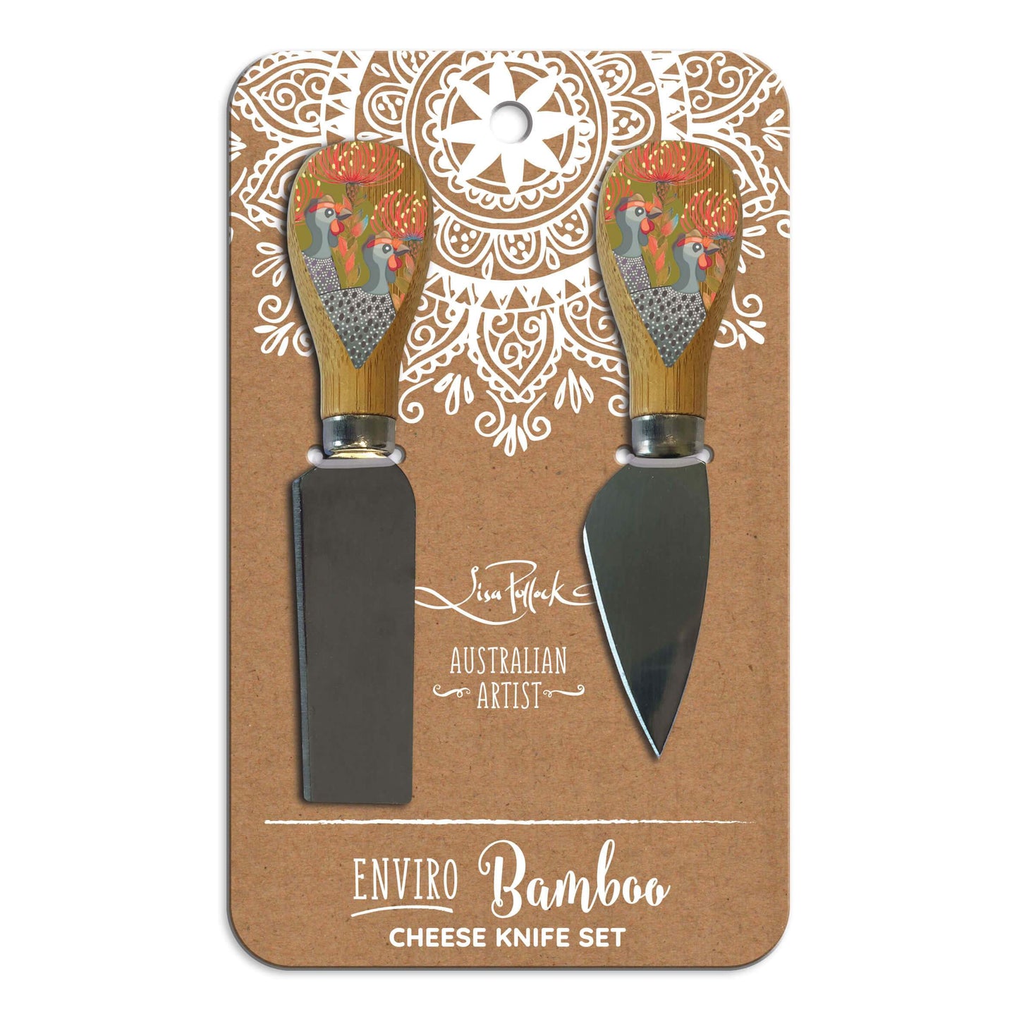 Cheese Knives Set of 2 - Grey Guineas