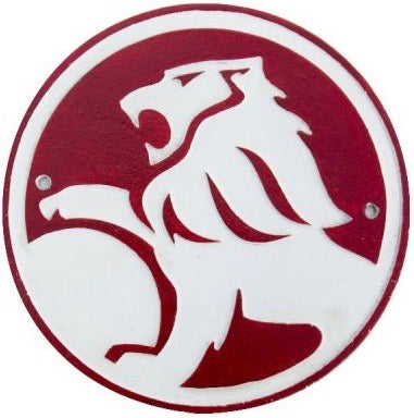 Holden Logo Cast Iron Round Sign 24cm