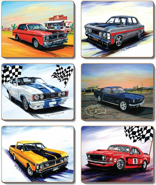 COASTERS - Muscle Cars - Set of Six