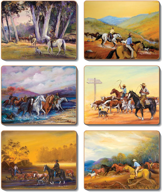 Placemats - Man From Snowy River - Set of Six