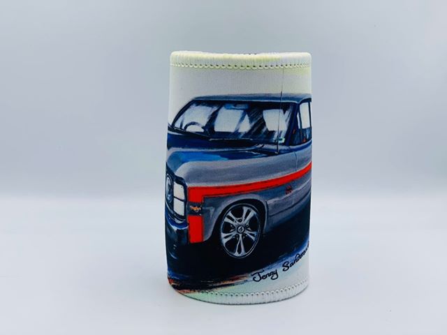 XW GT Falcon in Silver Classic Car Stubby Holder