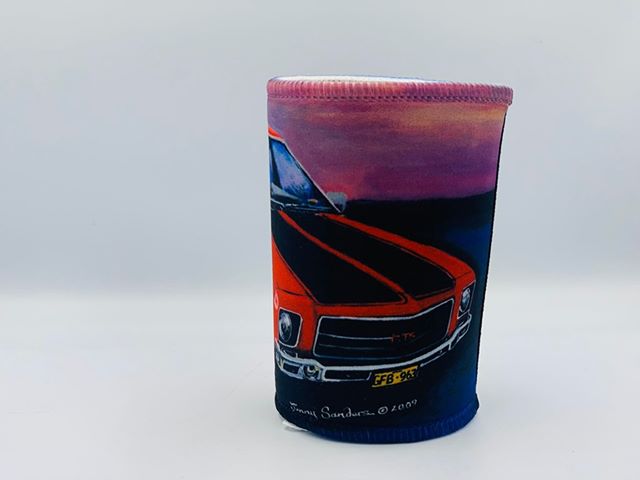 HQ GTS Monaro in Red Classic Car Stubby Holder