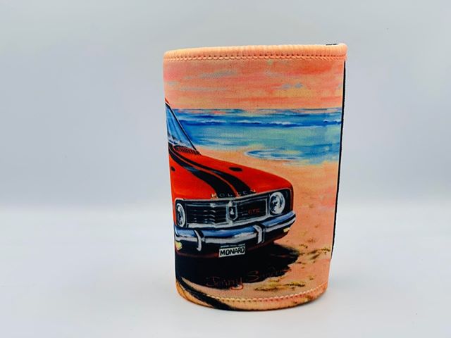 HT GTS Monaro in RED Classic Car Stubby Holder