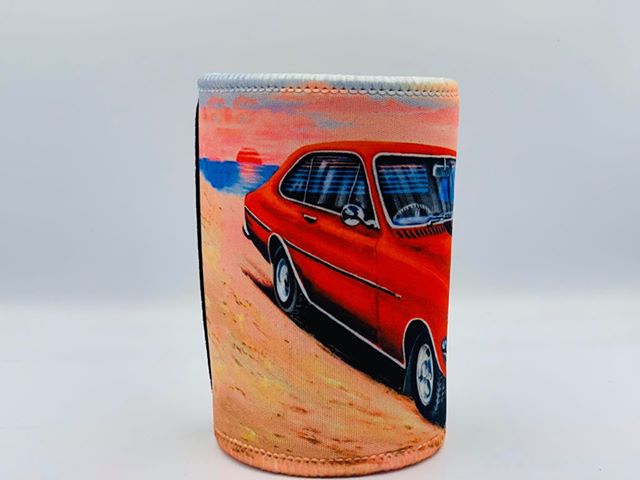 HT GTS Monaro in RED Classic Car Stubby Holder