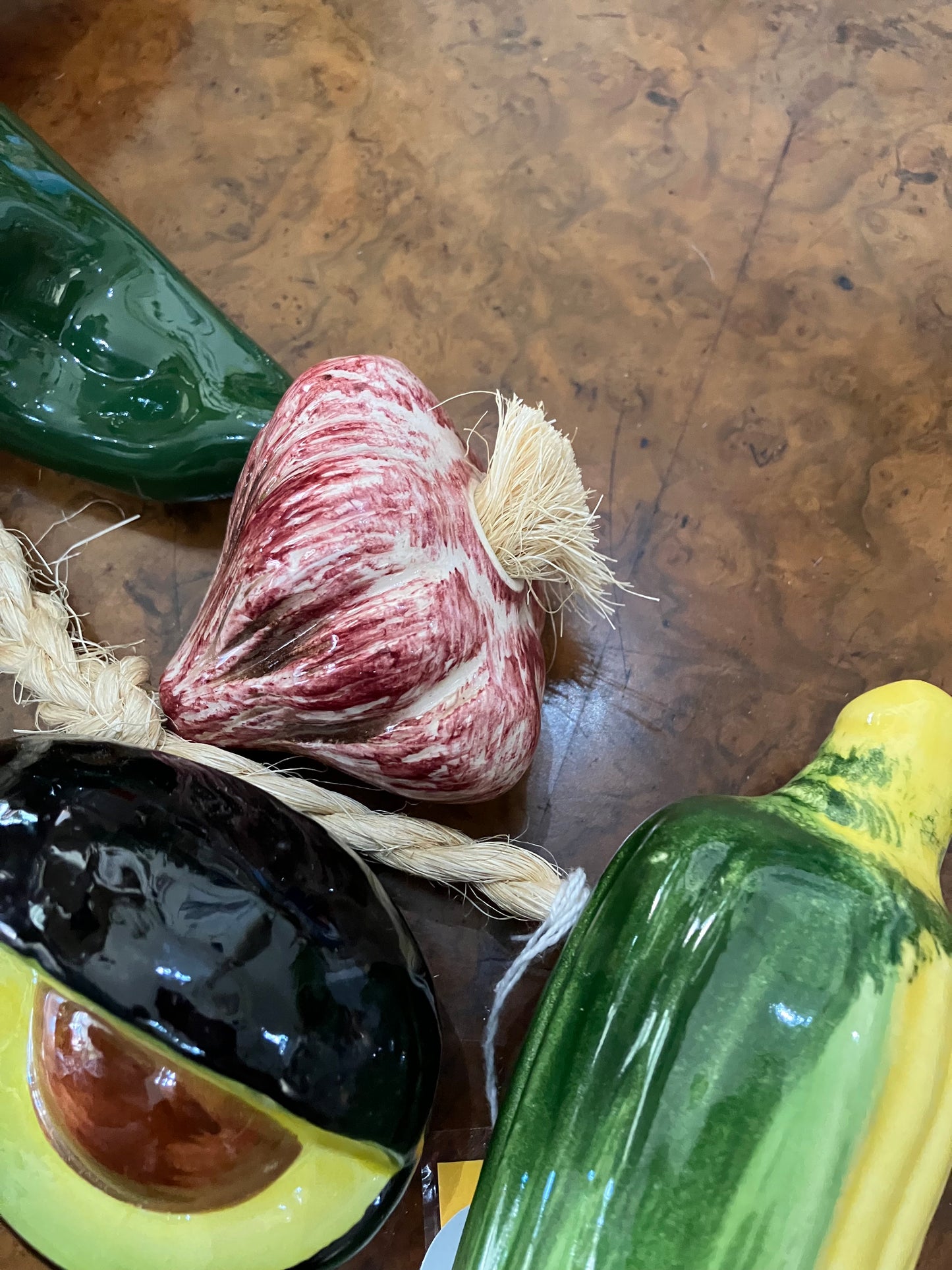 Mexican Ceramic Pottery String Of Vegetables