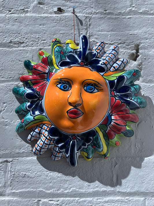 Talavera Pottery Sun Wall Art