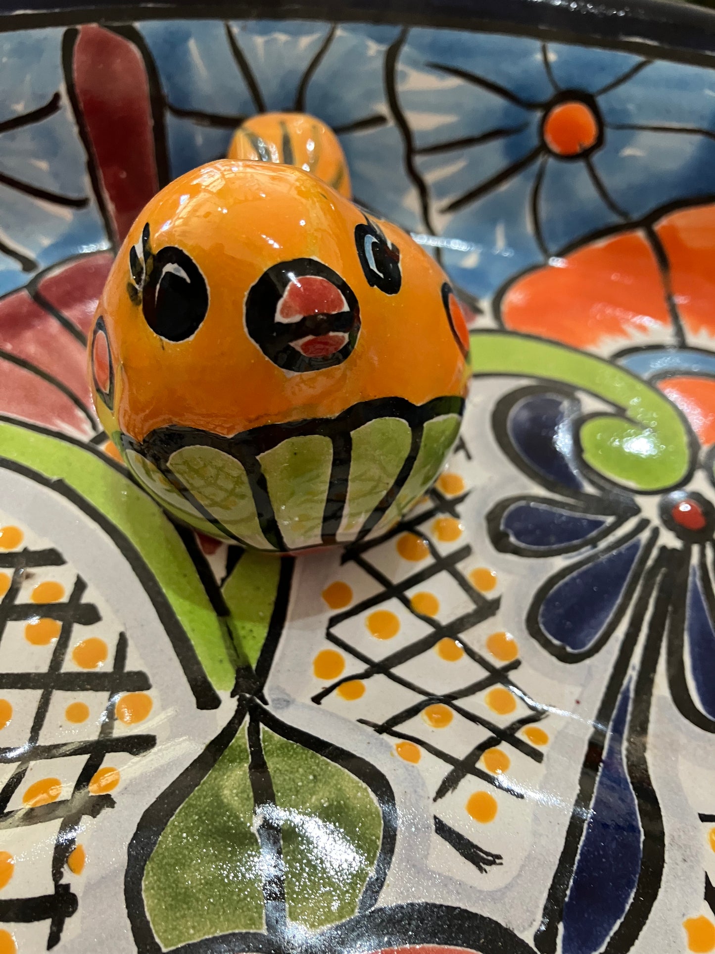 Talavera Pottery Bird Bath