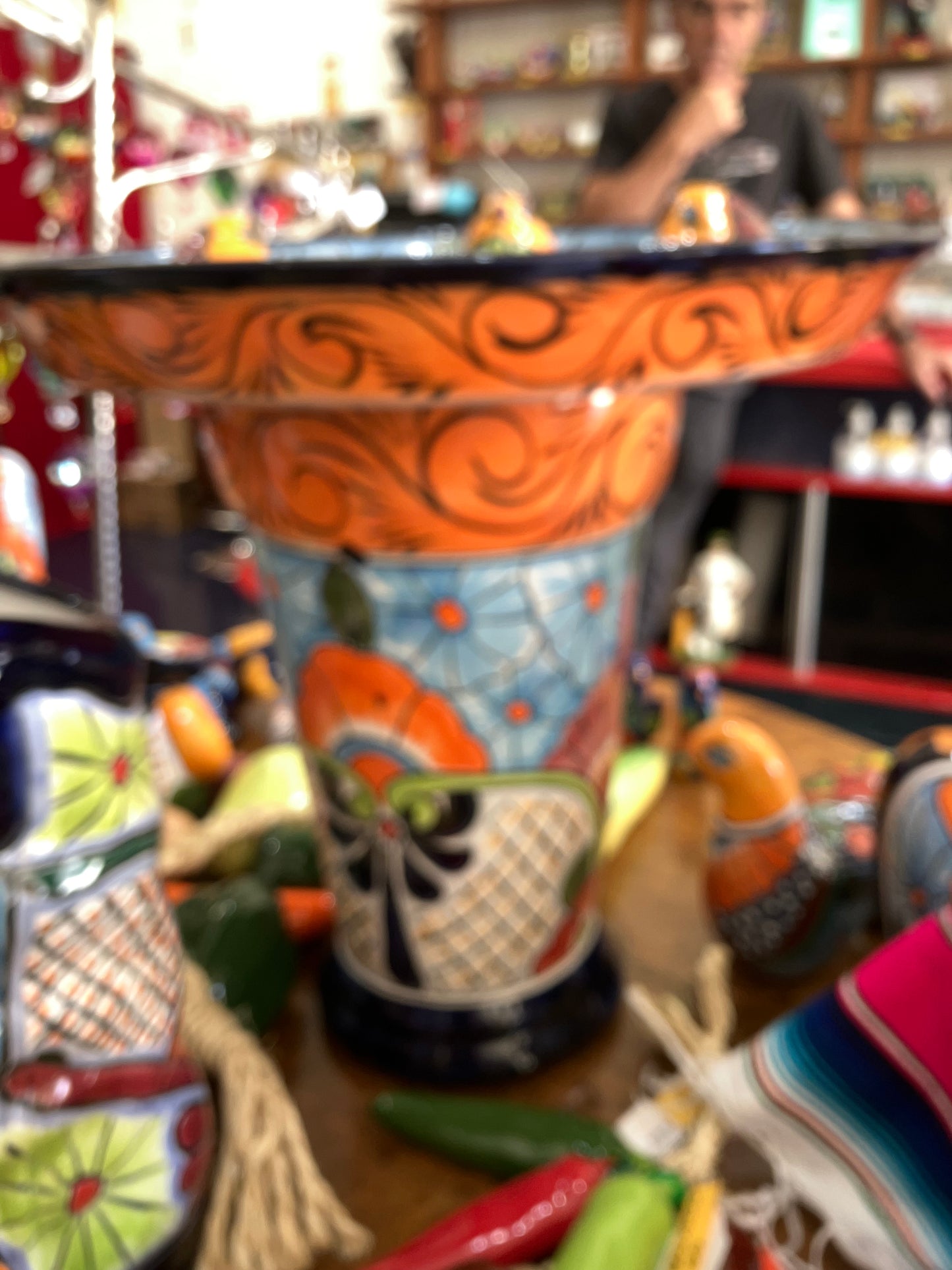 Talavera Pottery Bird Bath