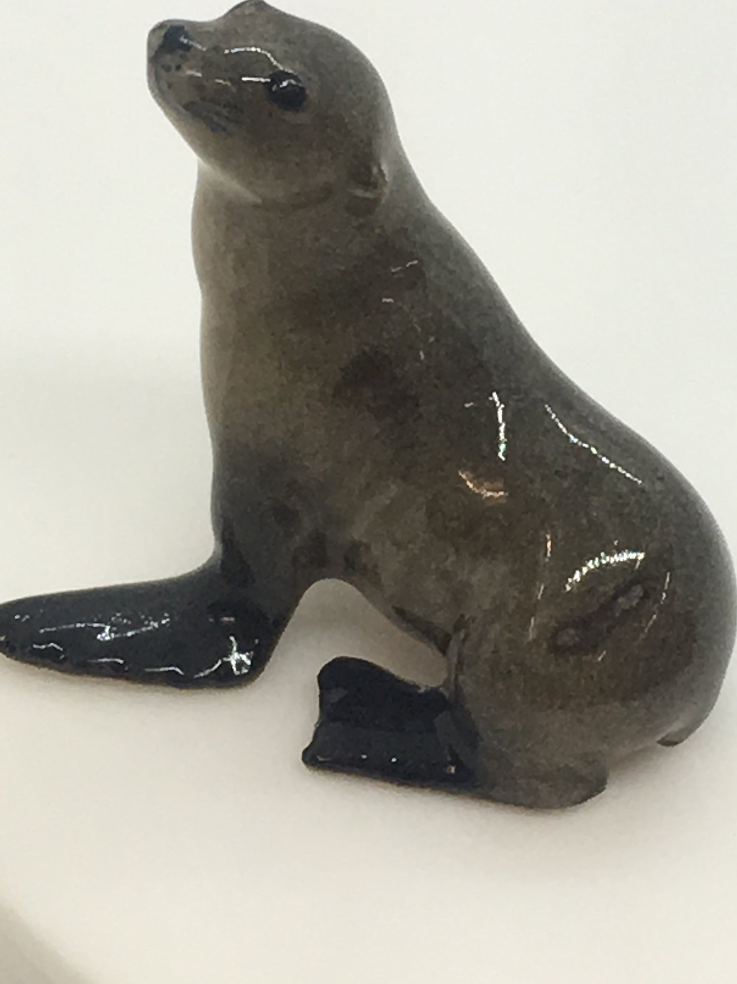 Seals Miniature Porcelain Figurines (2Pcs)