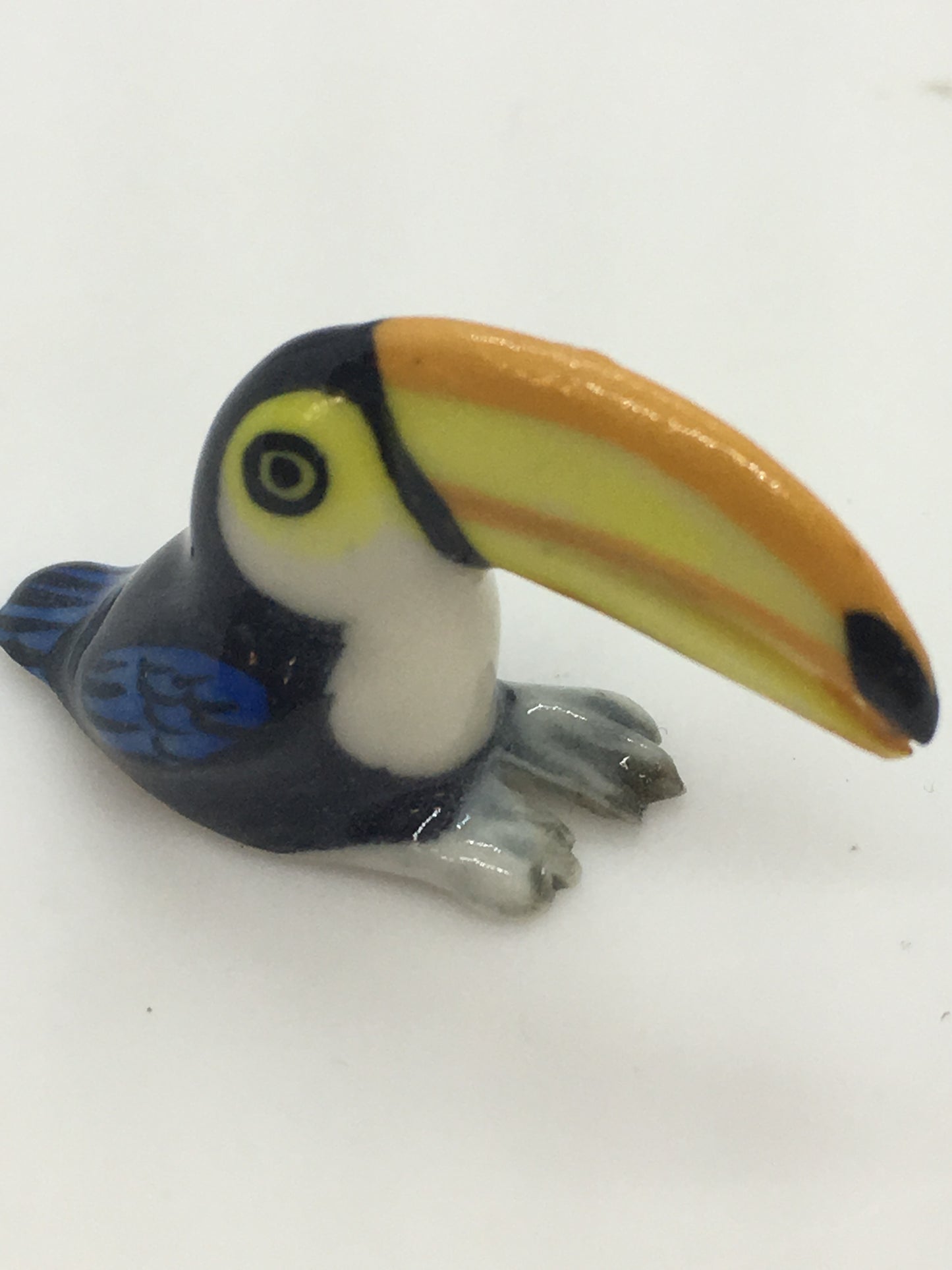 Miniature Porcelain Toucan Mini Bird Figurines