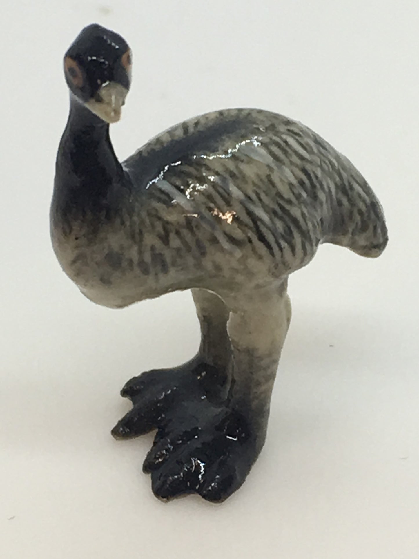 Miniature Porcelain Emu Family Bird Figurines  Mini (3Pcs)