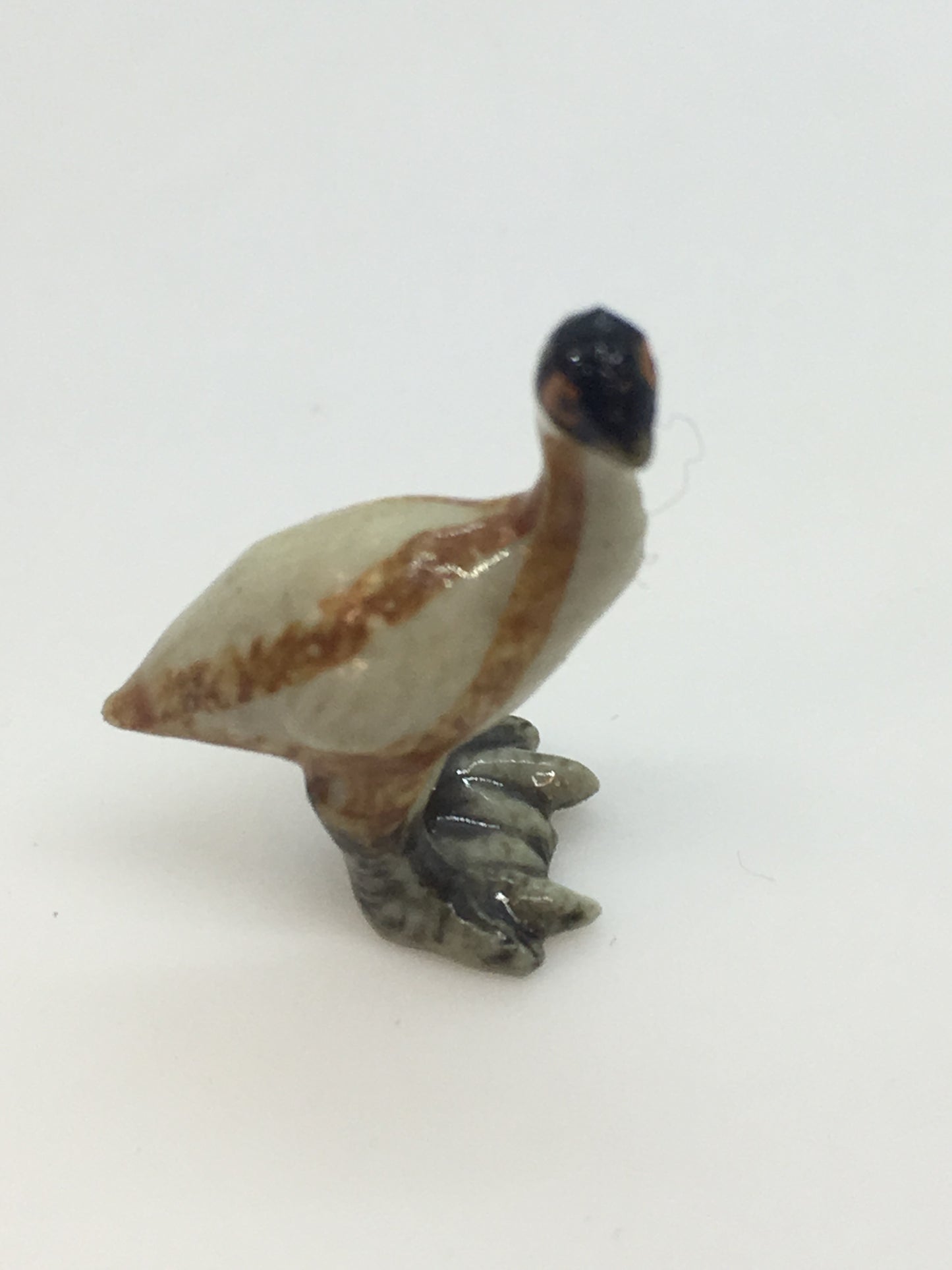 Miniature Porcelain Emu Family Bird Figurines  Mini (3Pcs)