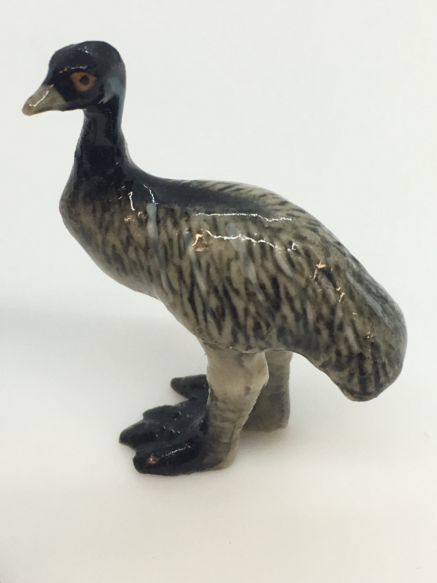 Miniature Porcelain Emu Family Bird Figurines  Mini (3Pcs)