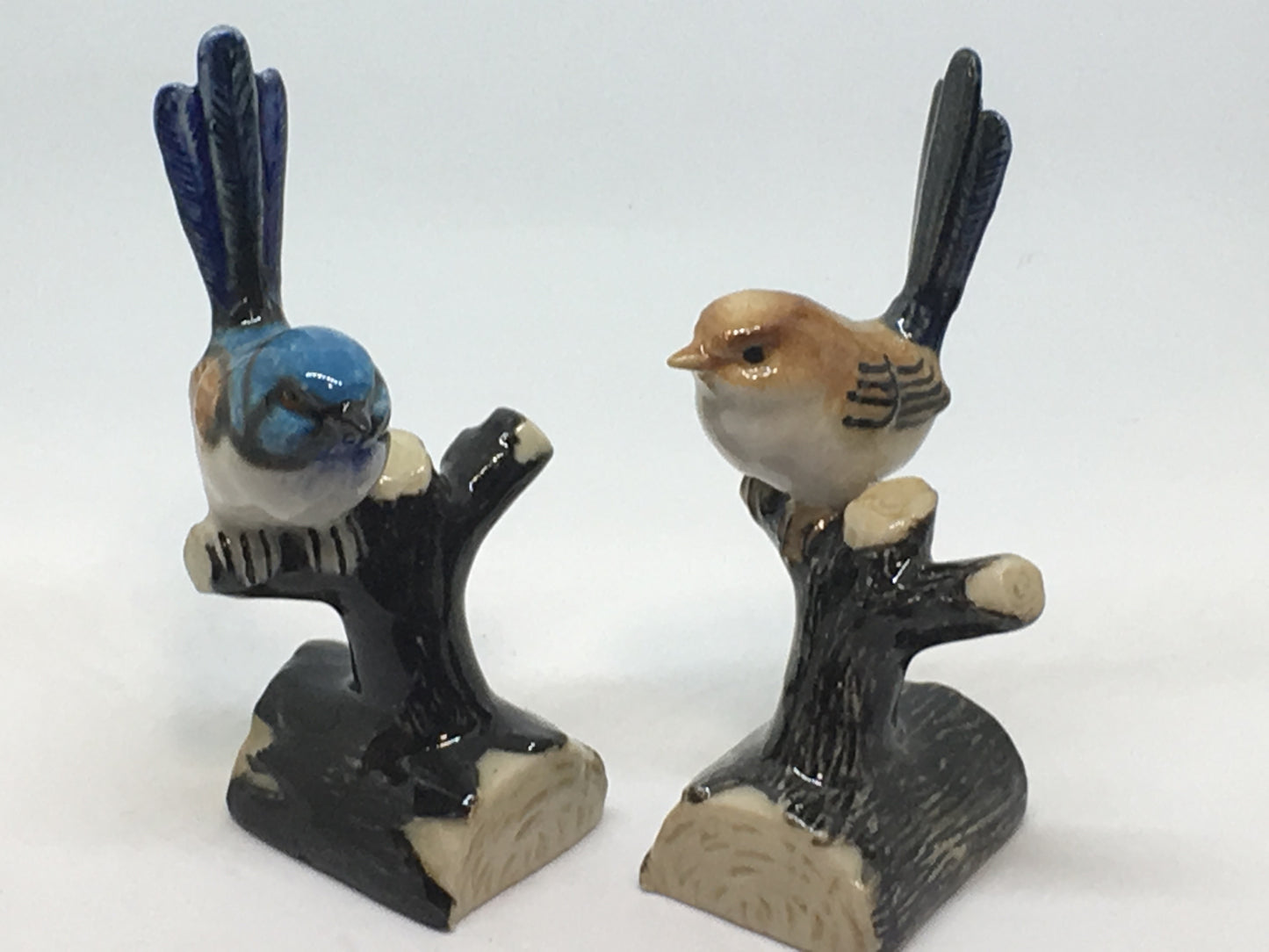 Miniature Porcelain Bird Figurines Superb Fairy Wren
