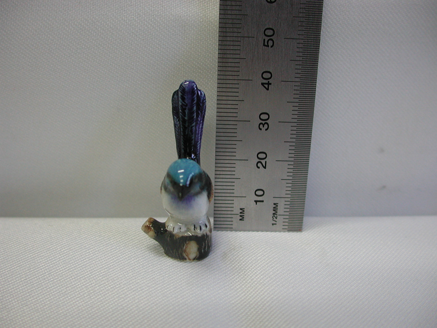 Miniature Porcelain Bird Figurines Superb Fairy Wren