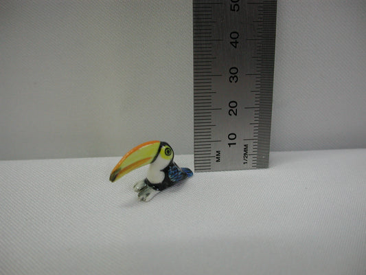 Miniature Porcelain Toucan Mini Bird Figurines