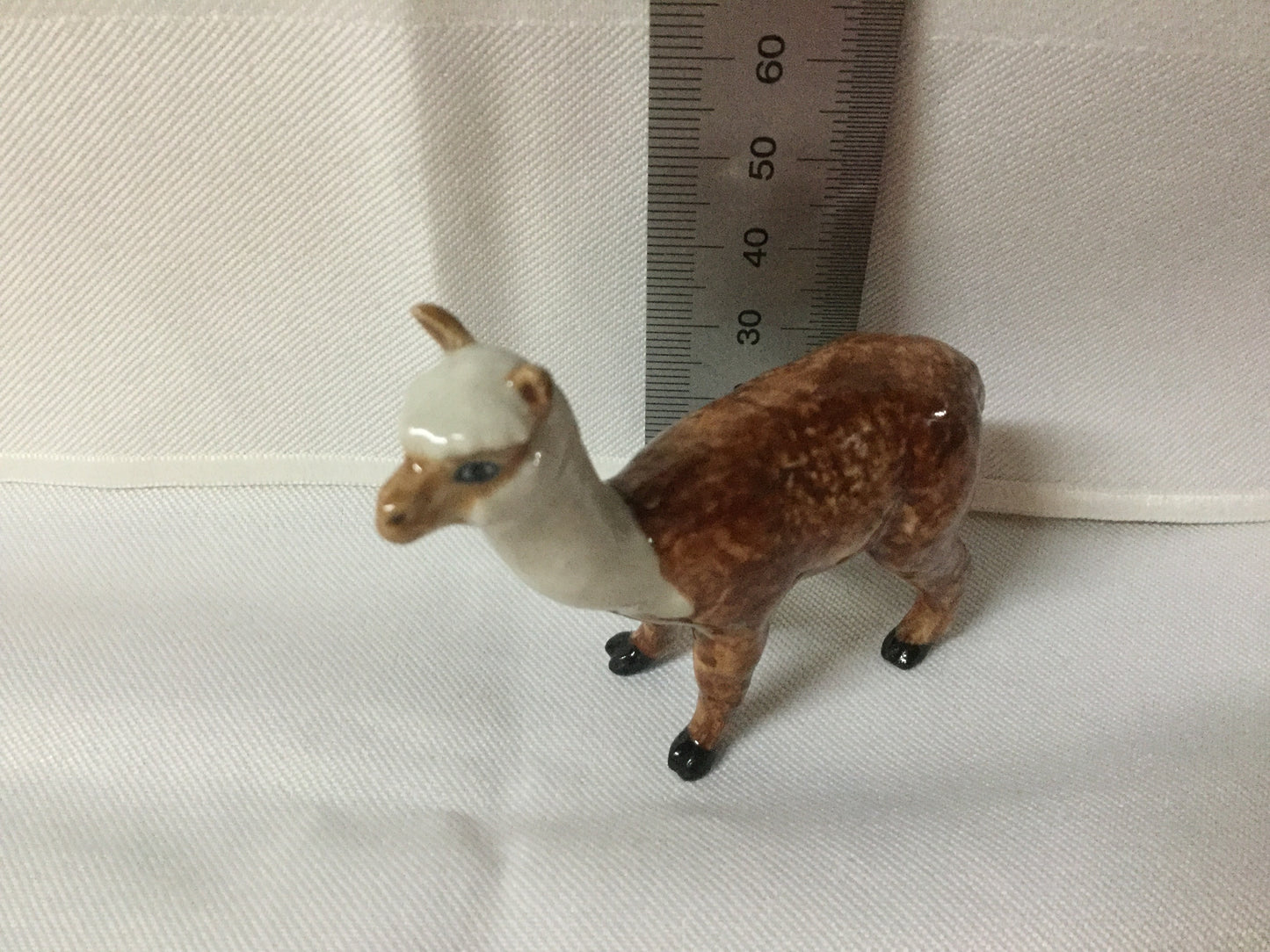 Lama Brown Miniature Porcelain Figurines (1 Pcs)