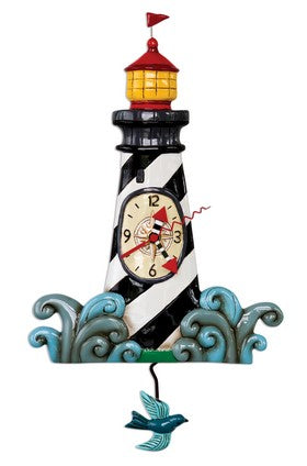 Novelty Lighthouse Pendulum Clock by Allens Designs