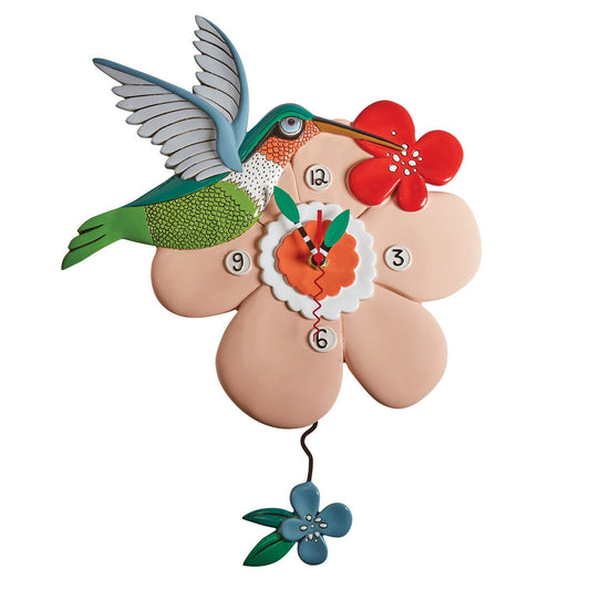 Novelty Hummingbird Pendulum Clock by Allens Designs