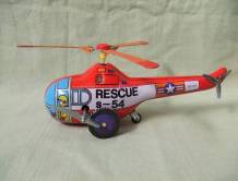 Wind Up Tin Toy Rescue Helicopter