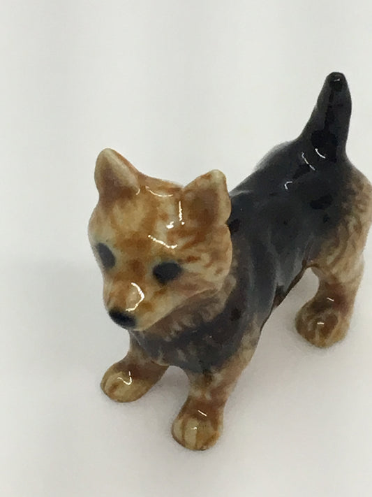 Miniature Porcelain Australian Terrier Mini Figurine