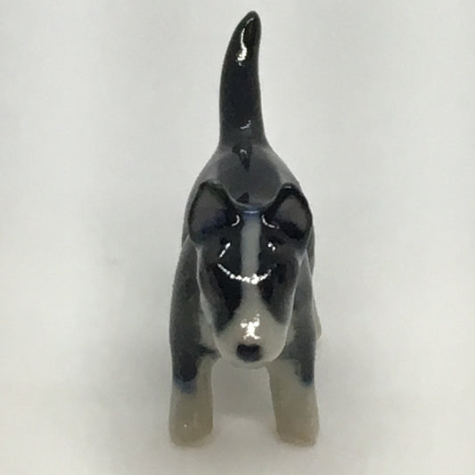 Miniature Porcelain Dog Figurine Bull Terrier Standing