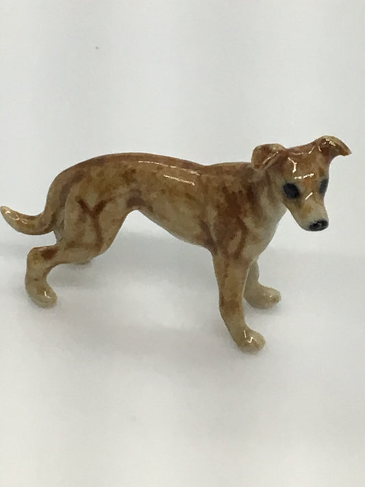 Miniature Porcelain Dog Figurine Whippet Mini