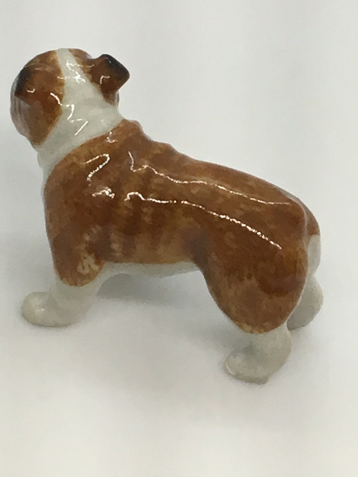 Miniature Porcelain Dog Figurine  English Bulldog Mini