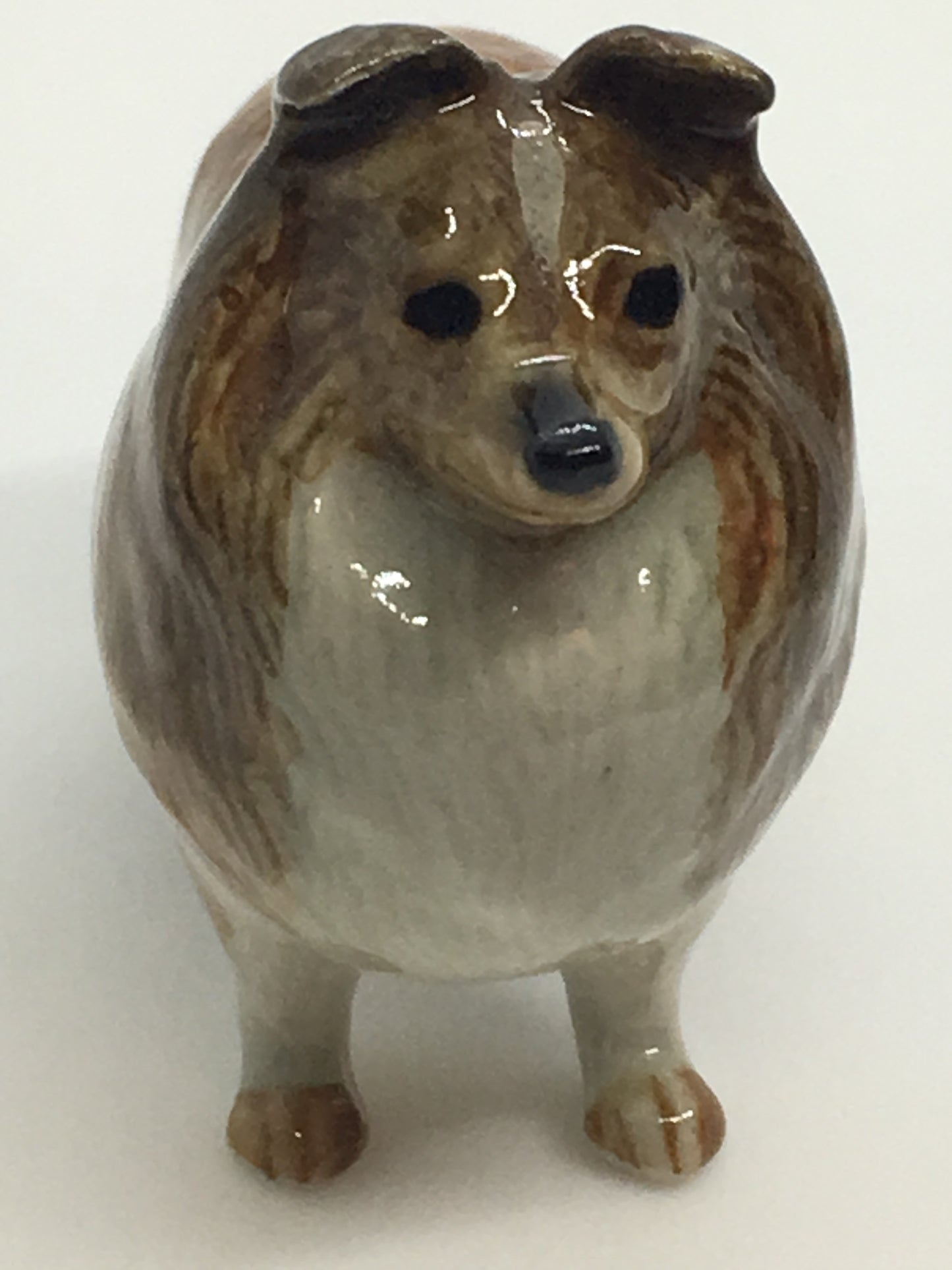 Miniature Porcelain Dog Figurine Sheltie Shetland Sheepdog Dog Breed