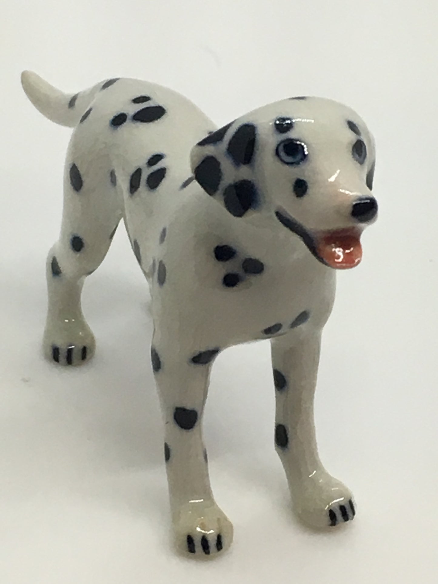 Miniature Porcelain Dog Figurine Dalmatian Standing Dog Breed