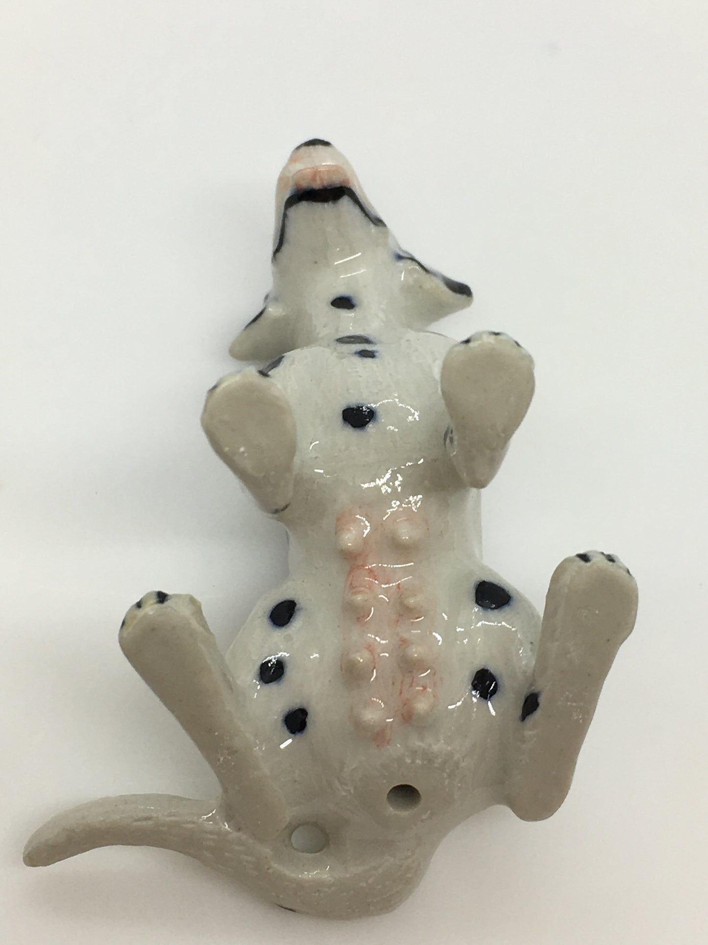 Miniature Porcelain Dog Figurine Dalmatian Sitting Dog Breed