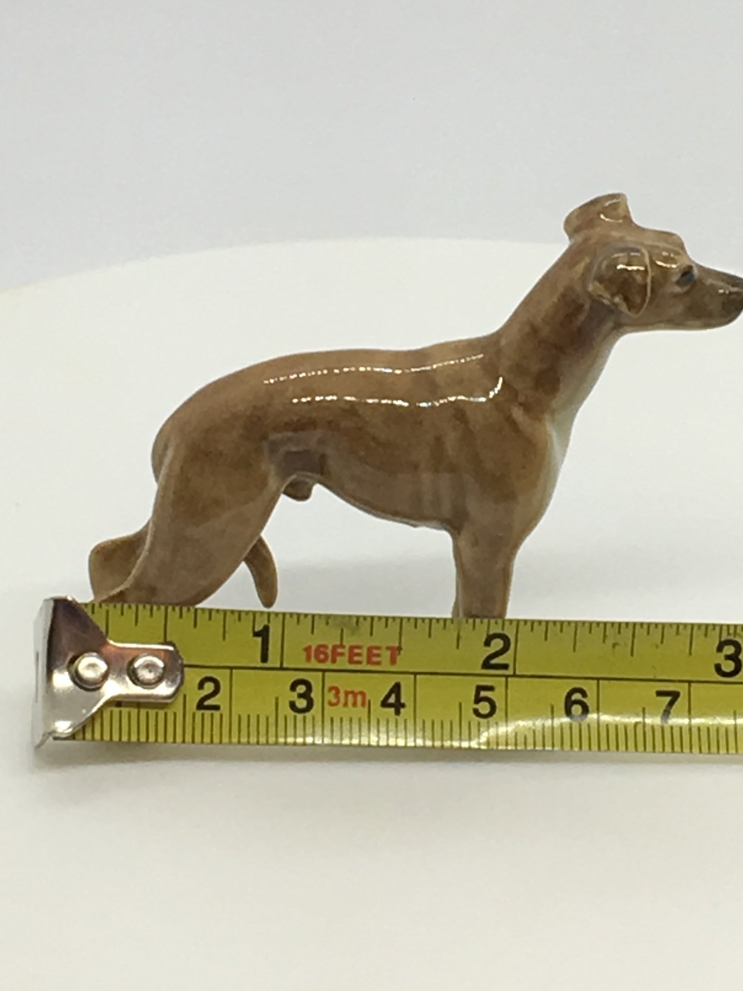 Miniature Porcelain Dog Figurine Whippet Dog Breed