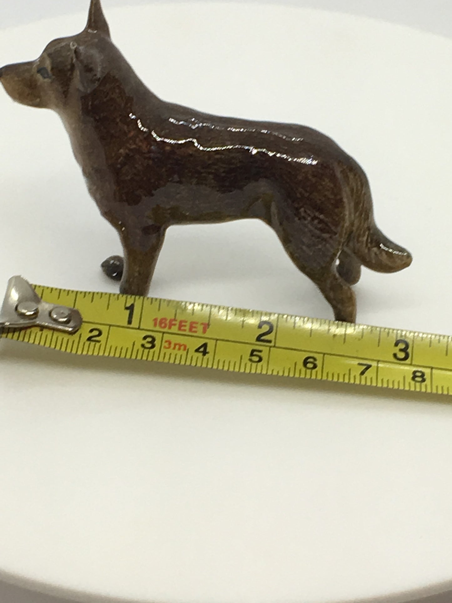 Miniature Porcelain Dog Figurine Australian Kelpie Dog Breed