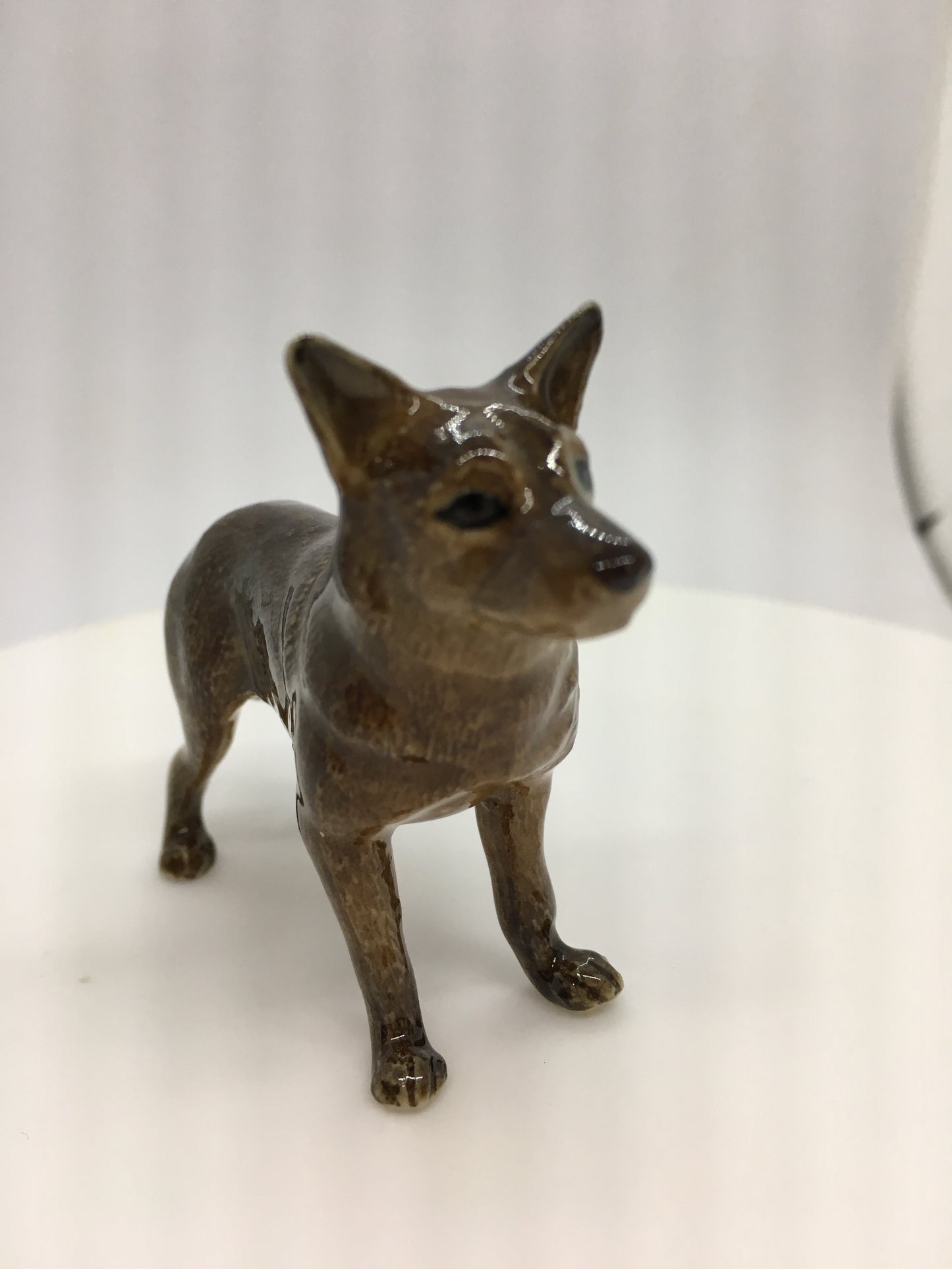 Miniature Porcelain Dog Figurine Australian Kelpie Dog Breed