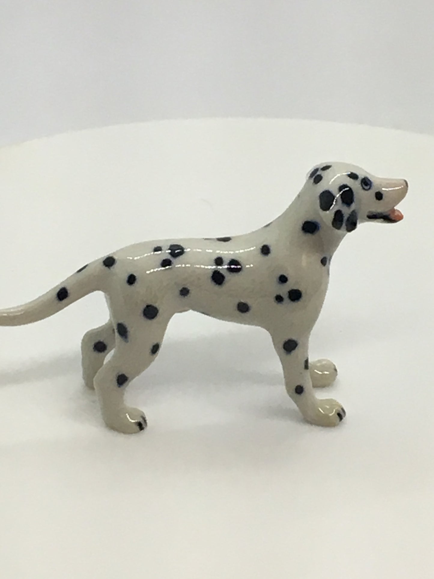 Miniature Porcelain Dog Figurine Dalmatian Standing Dog Breed
