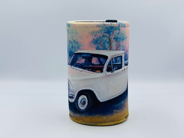 EH Holden Ute In White Classic Car Stubby Holder